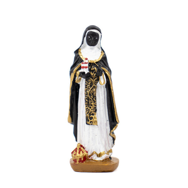 Escultura Santa Efigênia 7,50 cm em Resina Escultura Santa Efigênia 7,50 cm em Resina