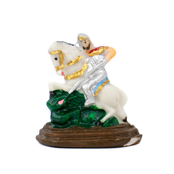 Escultura São Jorge Guerreiro 5,50 cm em Resina Escultura São Jorge Guerreiro 5,50 cm em Resina