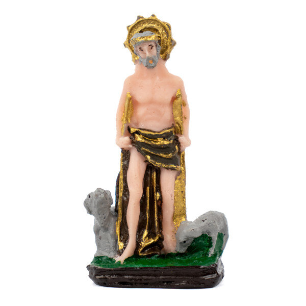 Escultura São Lázaro 8,50 cm em Resina Escultura São Lázaro 8,50 cm em Resina