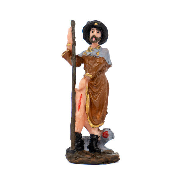 Escultura São Roque 7,50 cm em Resina Escultura São Roque 7,50 cm em Resina