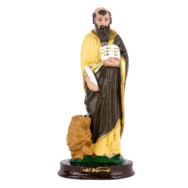 Escultura São Marcos 13,50 cm em Resina Escultura São Marcos 13,50 cm em Resina