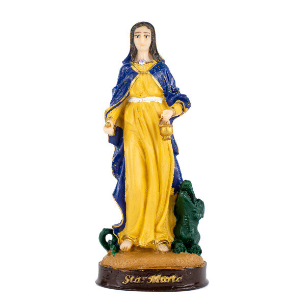 Escultura Santa Marta 13,50 cm em Resina Escultura Santa Marta 13,50 cm em Resina