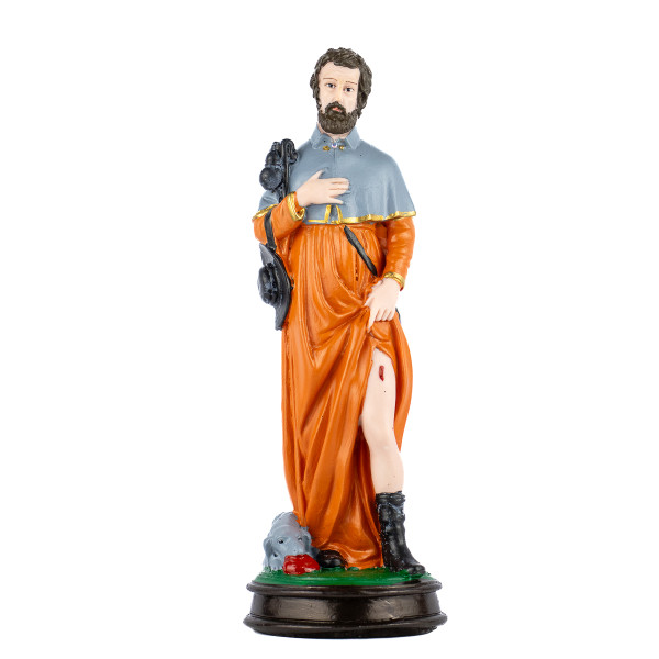 Escultura São Roque 31 cm em Resina