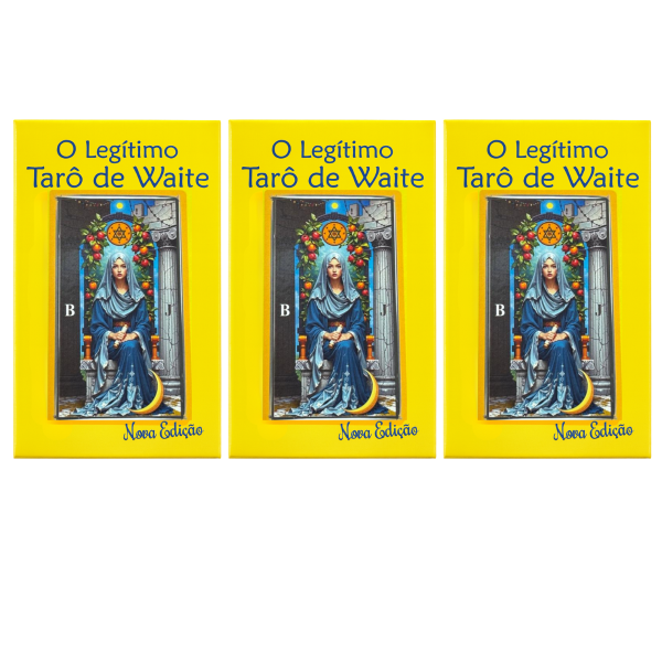 Kit 3 Baralhos O Legítimo Tarot Waite 78 Cartas Plastificada