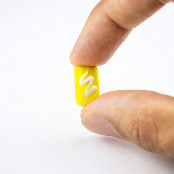 Firma Murano Iansã Amarela Lisa Desenhada 17mm – Unidade 