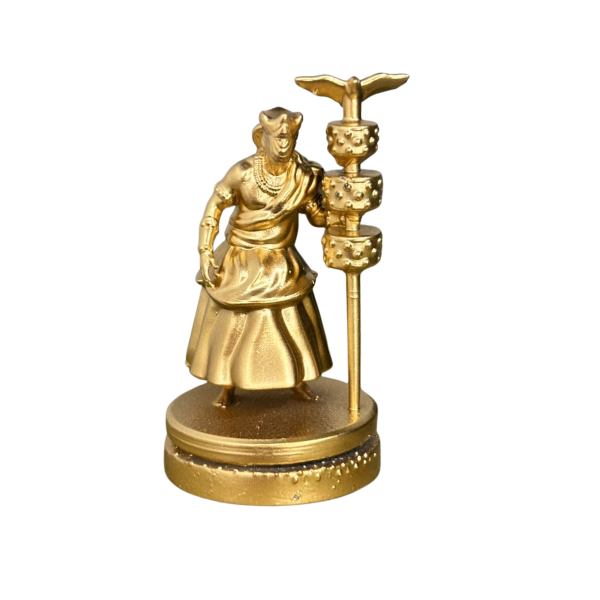 Miniatura Religiosa Oxalufã em Resina 3D Dourada 5 cm Miniatura Religiosa Oxalufã em Resina 3D Dourada 5 cm