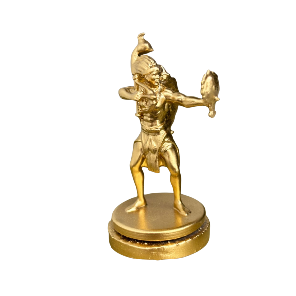 Miniatura Religiosa Logunedé em Resina 3D Dourada 5 cm Miniatura Religiosa Logunedé em Resina 3D Dourada 5 cm