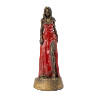 Escultura Pomba Gira Realista Vintage Resina 10 cm