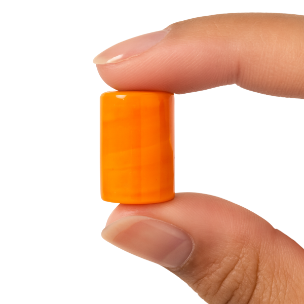 Firma Murano Laranja Lisa 20mm – Unidade 
