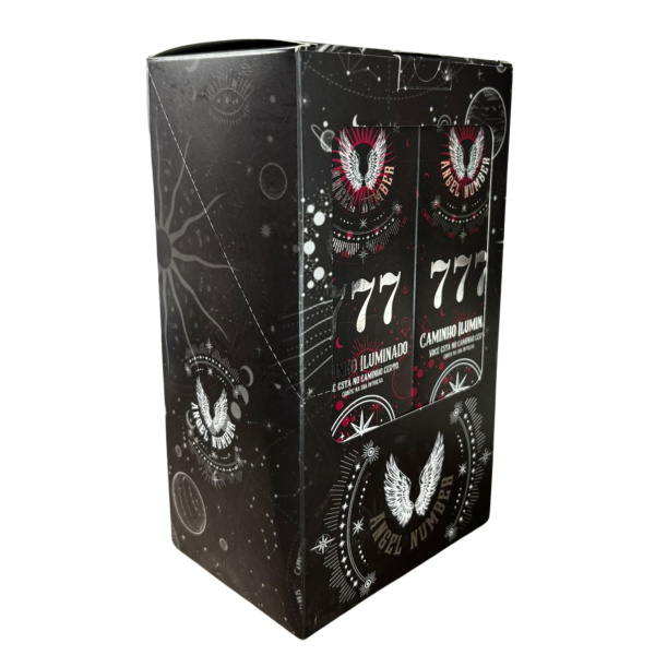 Incenso Linha Angel Number 0% Carvão 777 – Caminho Iluminado 12 Caixa Com 10 Varetas