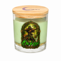 Vela Aromática Oxóssi Cipreste Cera de Coco Lua Mística 200g 