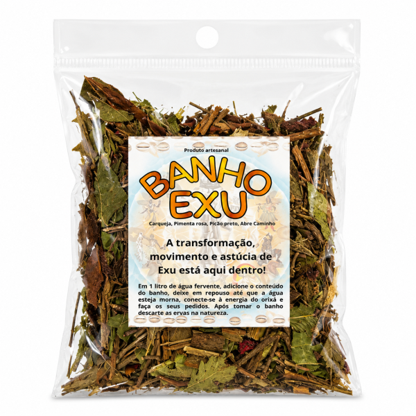 Ervas Naturais Banho Exu Proteção 12g Ervas Naturais Banho Exu Proteção 12g