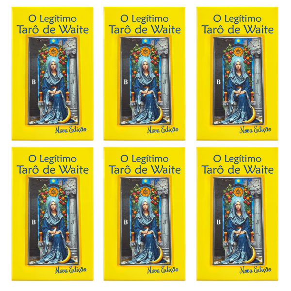 Kit 6 Baralhos O Legítimo Tarot Waite 78 Cartas Plastificadas