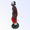 Escultura Orixá Ogum Vermelho 15 cm em Resina