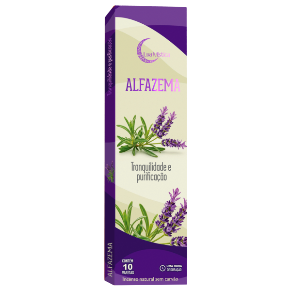 Incenso Natural Alfazema 0% Carvão Cx C 10 Var 