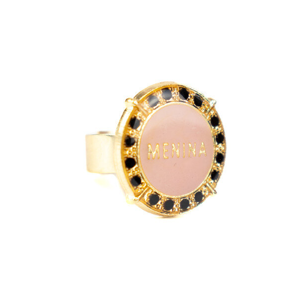 Anel Ajustável Pomba Gira Menina 2,3 cm Dourado em Metal Anel Ajustável Pomba Gira Menina 2,3 cm Dourado em Metal