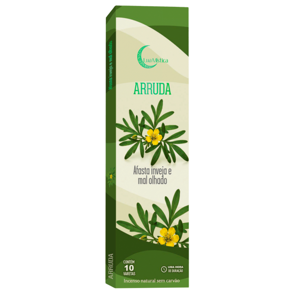Incenso Natural Arruda 0% Carvão Cx C 10 Var 