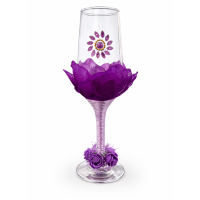 Taça Artesanal Pomba Gira Maria Mulambo Vidro 186 ml