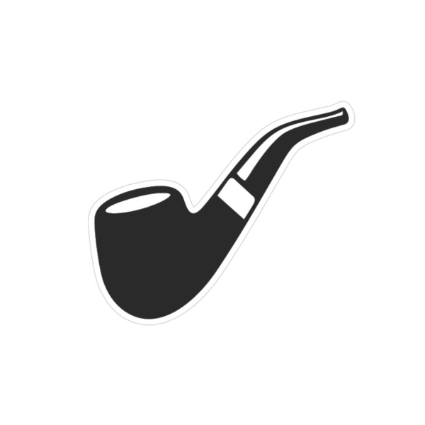 Adesivo Vinil Impermeável Cachimbo Preto Velho 6,5x3 cm Adesivo Vinil Impermeável Cachimbo Preto Velho 6,5x3 cm