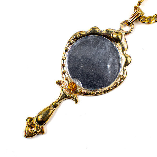 Colar Corrente Pingente Oxum 6 cm Abebe Dourado Colar Corrente Pingente Oxum 6 cm Abebe Dourado