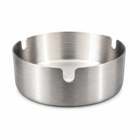 Cinzeiro de Inox Redondo 8x8 cm 3 Apoios