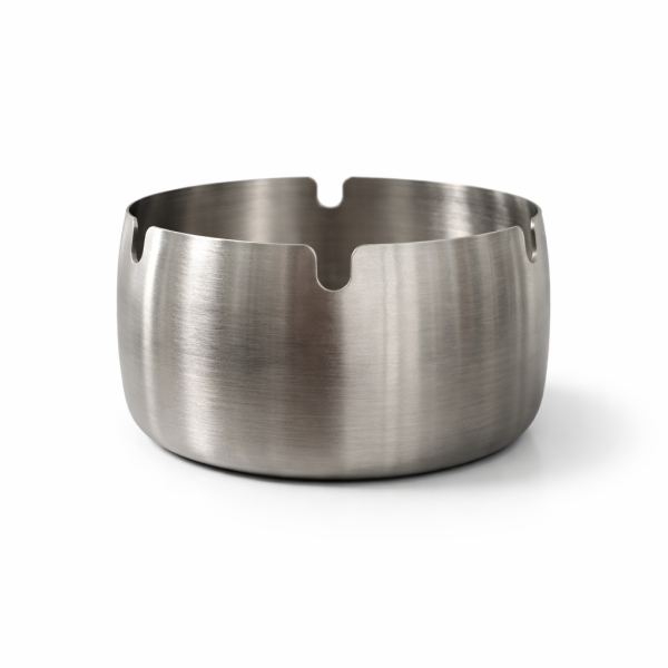 Cinzeiro de Inox Redondo 9 cm 3 Apoios