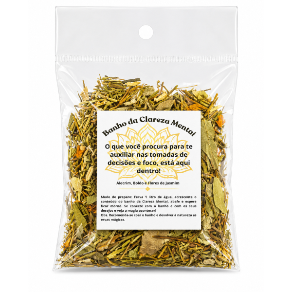 Ervas Naturais Banho da Clareza Mental 12g Ervas Naturais Banho da Clareza Mental 12g