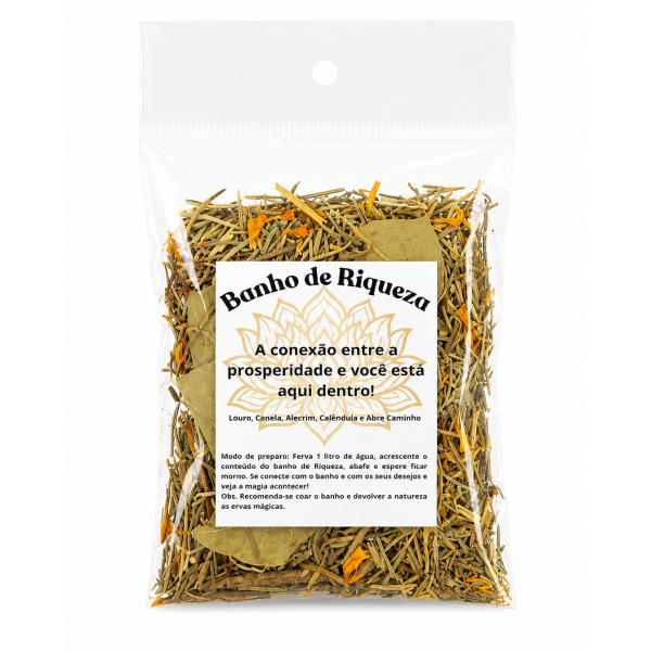 Ervas Naturais Banho de Riqueza 12g 
