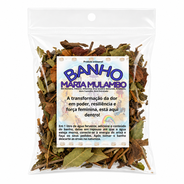 Ervas Naturais Banho Maria Mulambo Proteção 12g Ervas Naturais Banho Maria Mulambo Proteção 12g