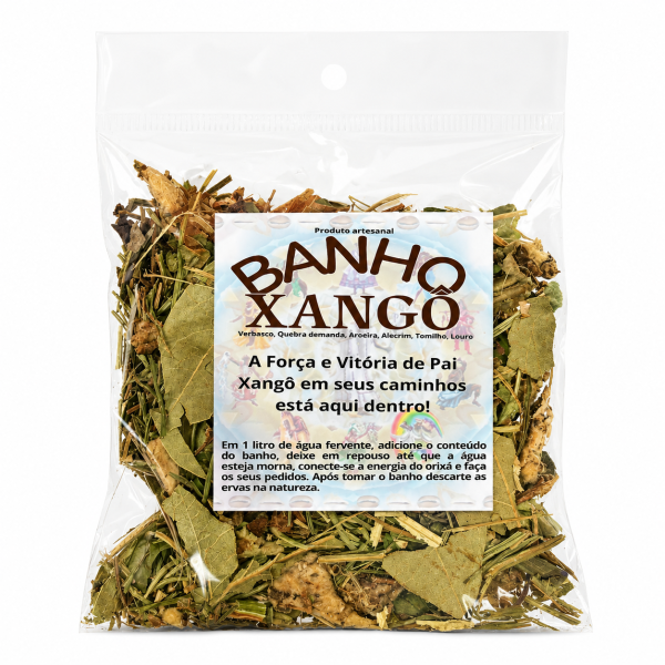 Ervas Naturais Banho Xangô Proteção 12g Ervas Naturais Banho Xangô Proteção 12g