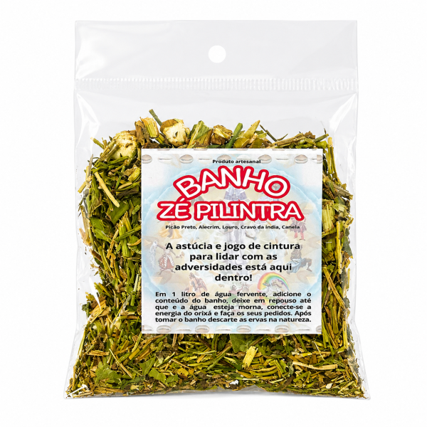 Ervas Naturais Banho Zé Pelintra Proteção 12g Ervas Naturais Banho Zé Pelintra Proteção 12g