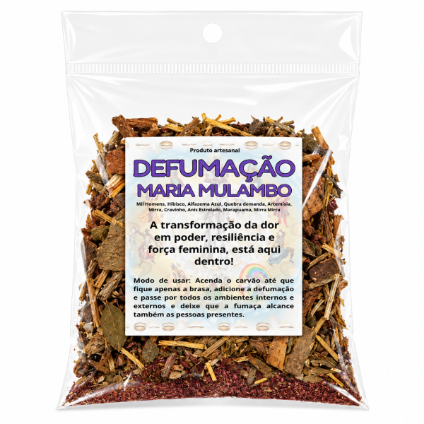 Ervas Naturais Defumação Maria Mulambo Proteção 12g Ervas Naturais Defumação Maria Mulambo Proteção 12g