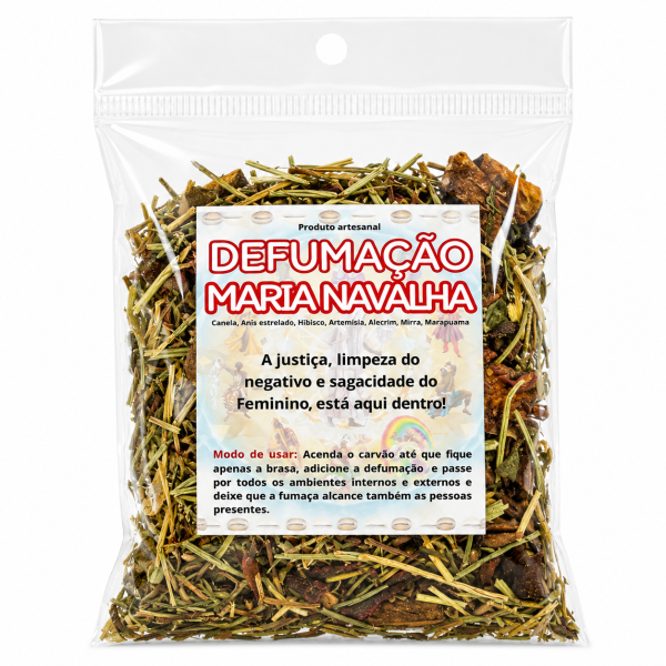 Ervas Naturais Defumação Maria Navalha Proteção 12g Ervas Naturais Defumação Maria Navalha Proteção 12g