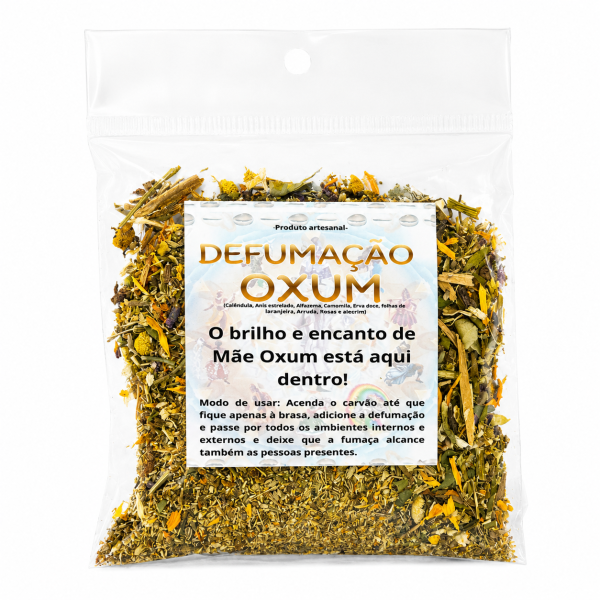 Ervas Naturais Defumação Oxum Proteção 12g Ervas Naturais Defumação Oxum Proteção 12g