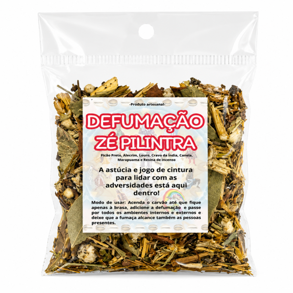 Ervas Naturais Defumação Zé Pelintra Proteção 12g Ervas Naturais Defumação Zé Pelintra Proteção 12g