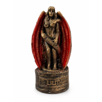 Escultura Lilith Vermelha Vintage 10cm em Resina