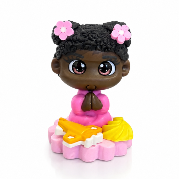 Erê Menina Baby em Biscuit Miniatura Religiosa 5 cm 
