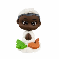 Preta Velha Baby em Biscuit Miniatura Religiosa 5 cm 