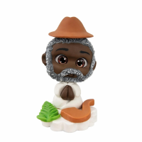 Preto Velho Baby em Biscuit Miniatura Religiosa 5 cm 