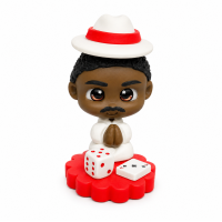 Zé Pelintra Baby em Biscuit Miniatura Religiosa 5 cm 