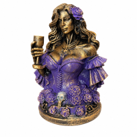 Escultura Busto Maria Mulambo Vintage Resina 12 cm 