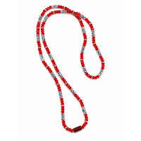Guia de Ogum vermelho Umbanda e Candomblé Fio de Contas 60 cm 