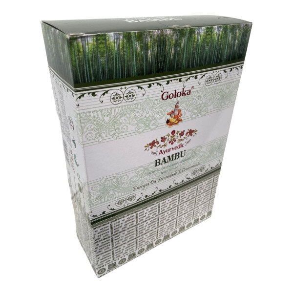 Incenso Massala Bambu Indiano Goloka 12 Cxs De 15g