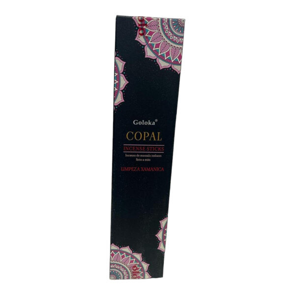 Incenso Massala Copal Blanco Indiano Goloka Varetas Cx 15g