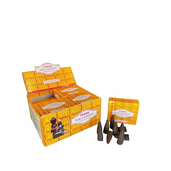 Incenso Cone Cascata Indiano Goloka Nag Champa 120 unidades