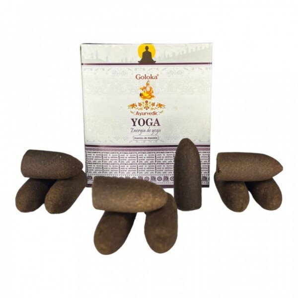 Incenso Cone Cascata Indiano Goloka Yoga 120 unidades