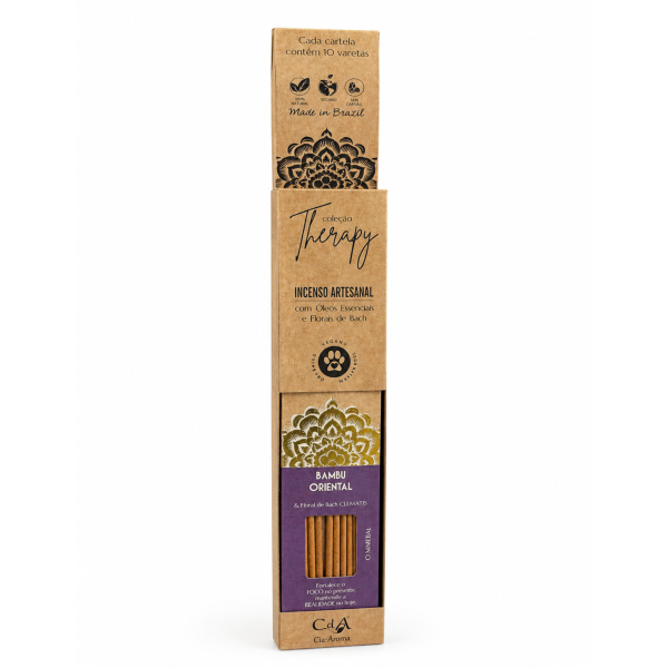 Incenso CdA Therapy Bambu Oriental Com Óleos Essenciais 20 Cx c/10 Varetas 