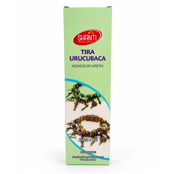 Incenso Shanti Tira Urucubaca 25 Cxs Com 7 Varetas