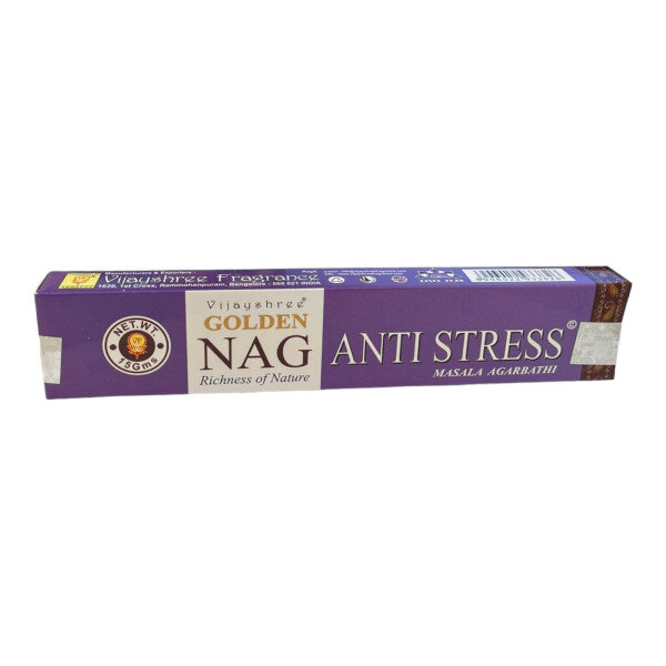 Incenso Massala Golden Nag Vareta Goloka Anti Stress Unidade