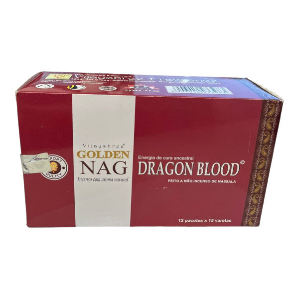Incenso Massala Golden Nag Vareta Goloka Dragon Blood Cx12